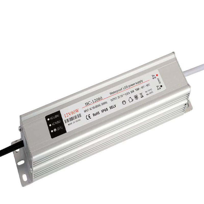 fonte de alimentação LED à prova d'água de alta qualidade de tensão constante 36v80w interruptor de energia
